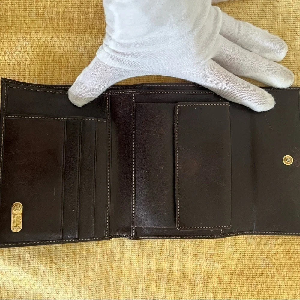 FENDI Zucca Trifold Wallet EUC Authenticity Guaranteed